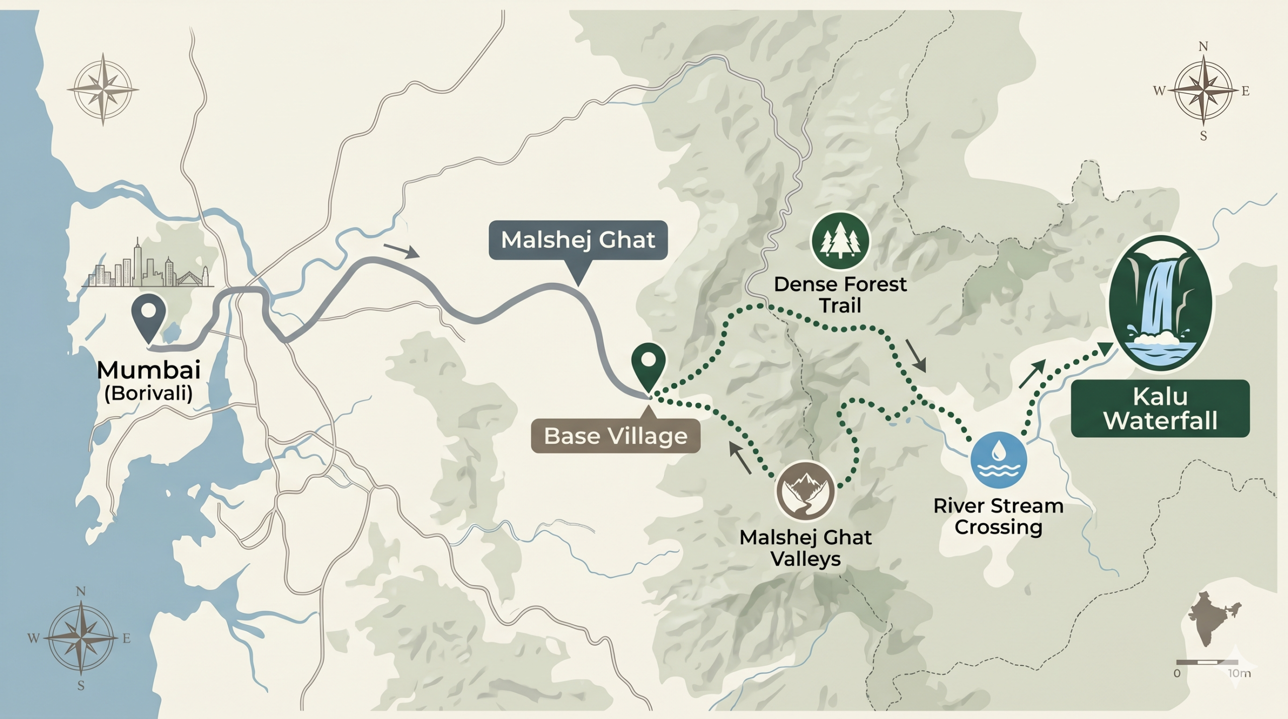 Kalu Waterfall Map Save Tours