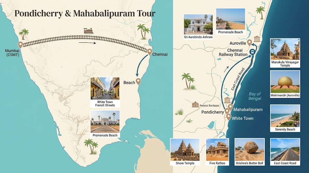 Pondicherry Tour with Mahabalipuram Save Tours