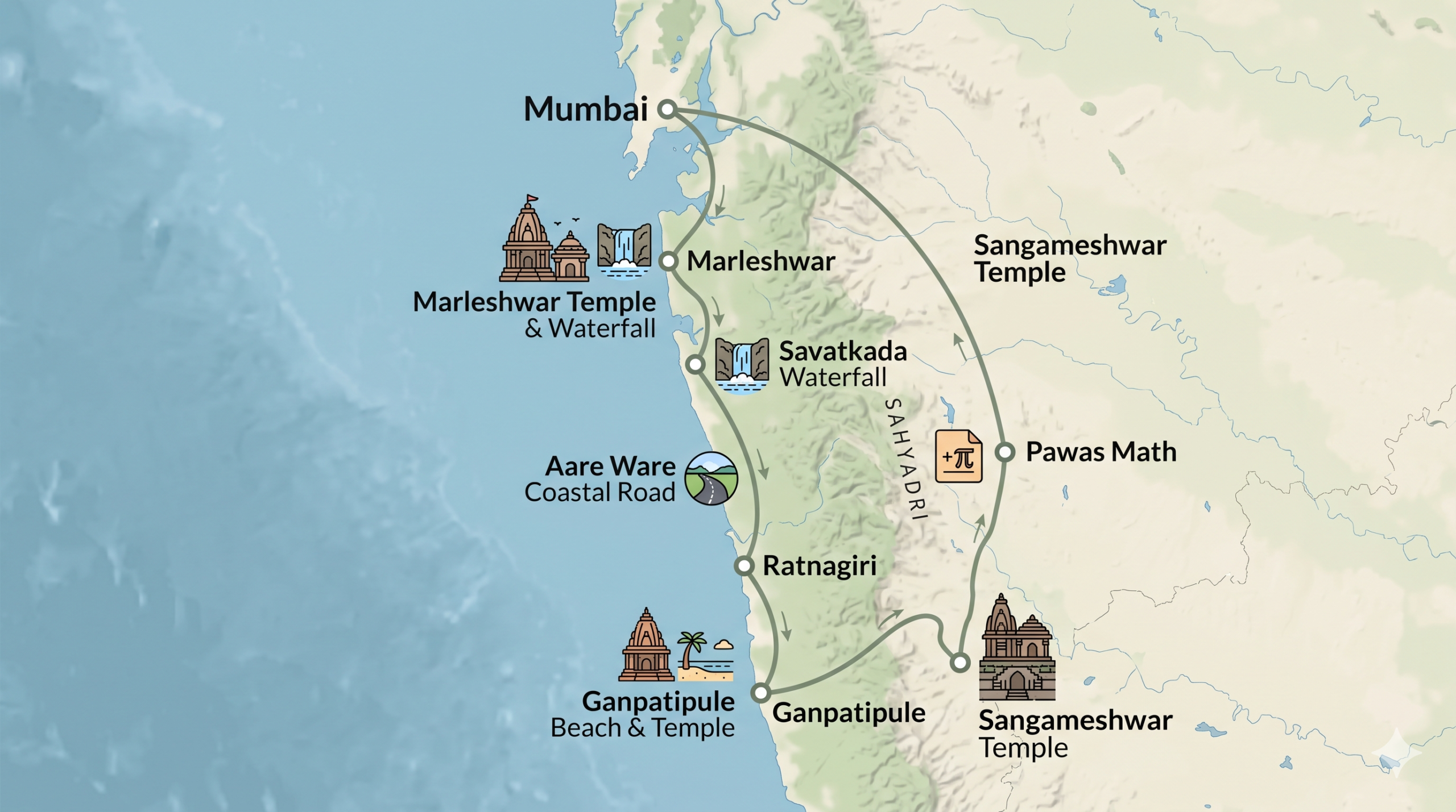 Konkan Map Save tours