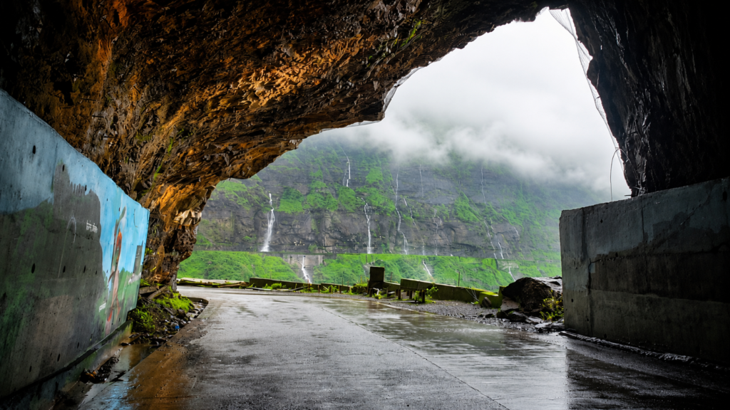 Malshej Ghat Reverse waterfall Save Tours