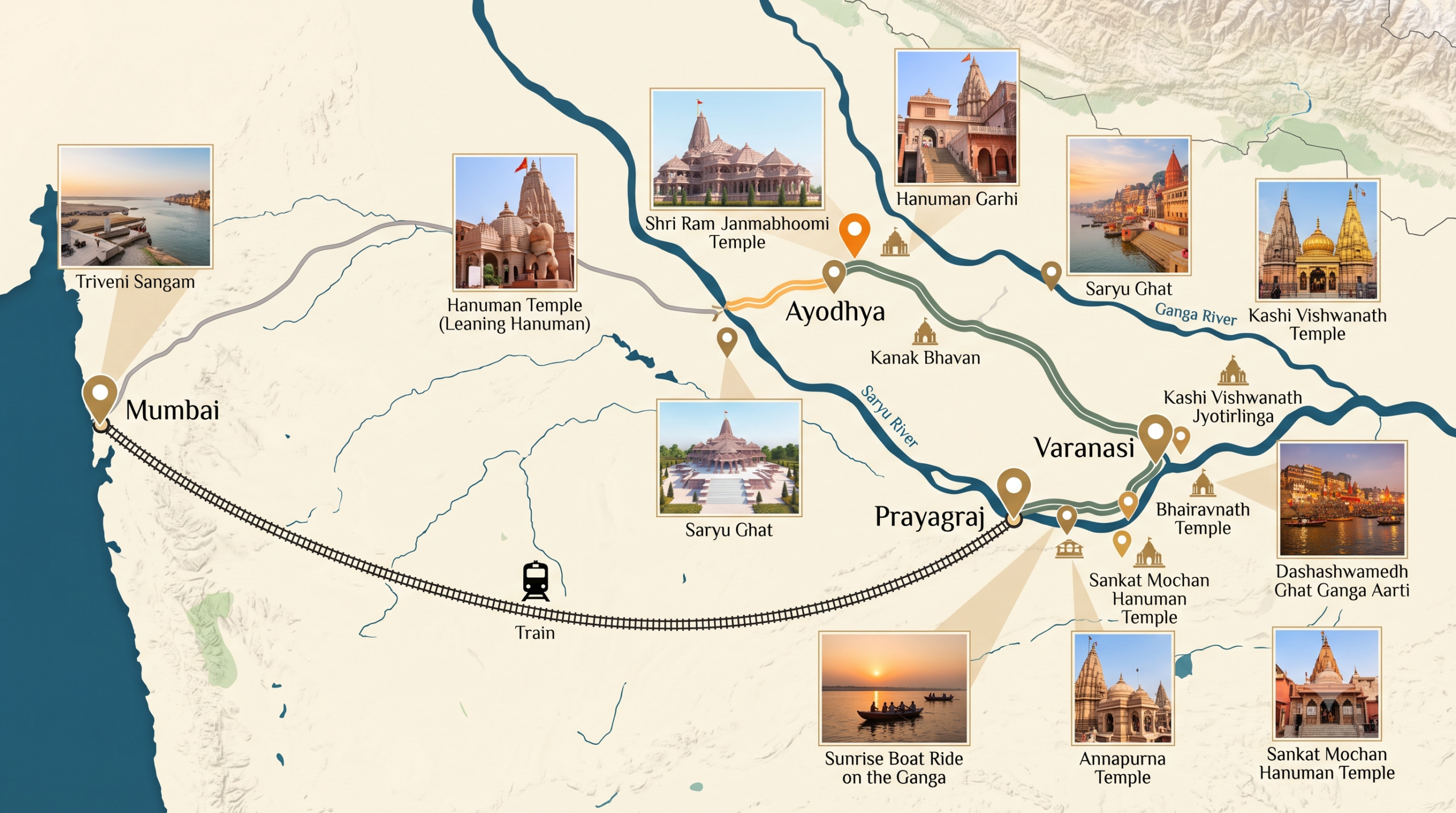Varanasi Ayodhya Prayagraj Save Tour