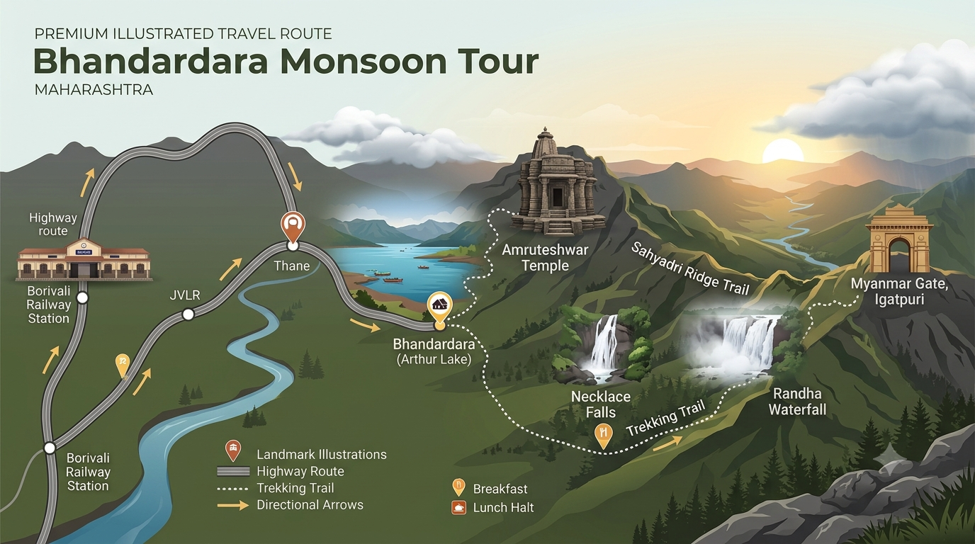 bhandardara waterfall tour